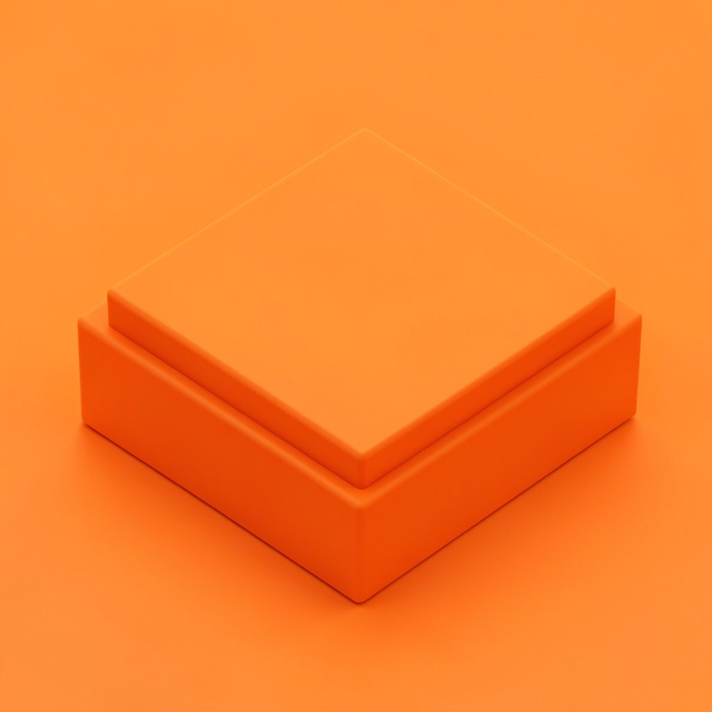 Isometric 3D render of stacked study books, pencils, and a small clock on a teal desk surface, warm amber lighting